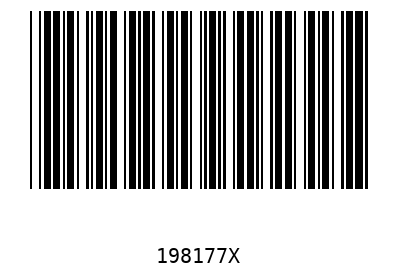 Bar code 198177