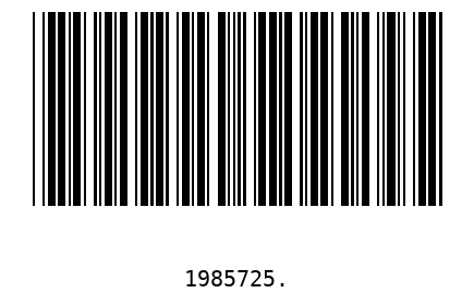 Barcode 1985725