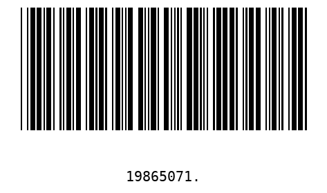 Barcode 19865071