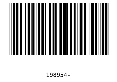Barra Código 198954
