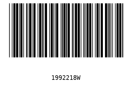 Bar code 1992218