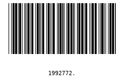 Bar code 1992772