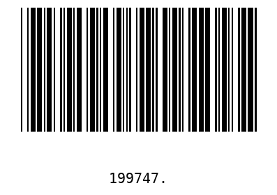 Barcode 199747