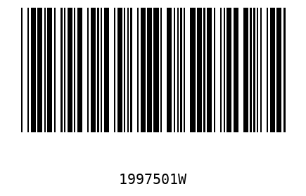 Bar code 1997501