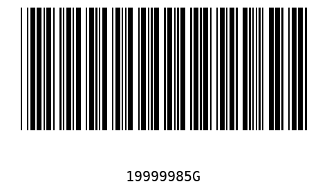 Bar code 19999985