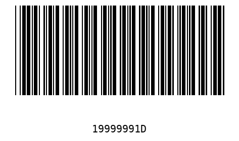 Bar code 19999991