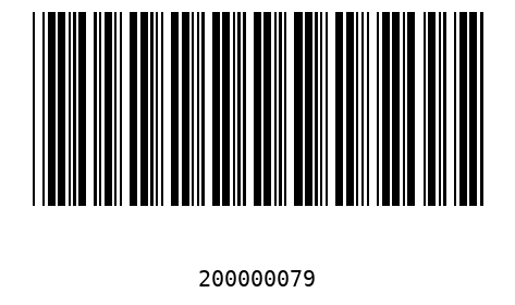 Bar code 20000007