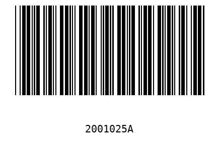 Bar code 2001025