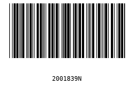 Barra Código 2001839
