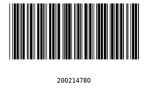 Bar code 20021478