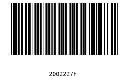 Barra Código 2002227