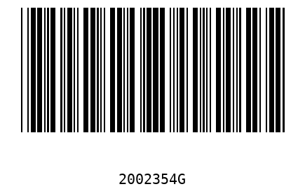 Barra Código 2002354