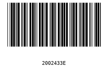 Bar code 2002433