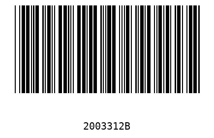 Barra Código 2003312
