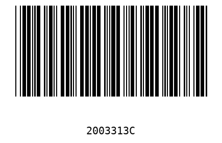 Bar code 2003313