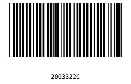 Barra Código 2003322