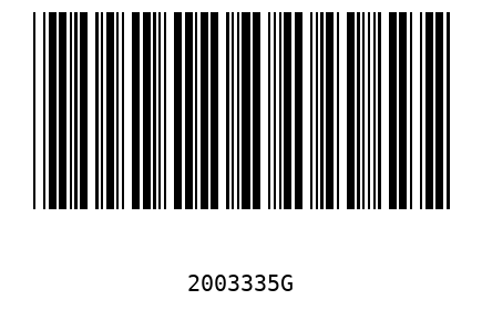 Barra Código 2003335