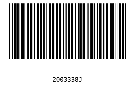 Bar code 2003338
