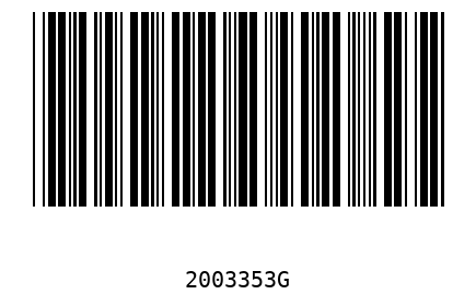 Bar code 2003353