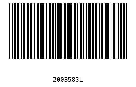 Bar code 2003583