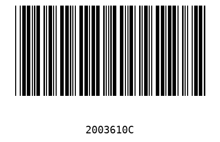 Barra Código 2003610