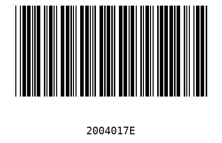 Barra Código 2004017