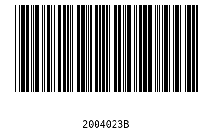 Barcode 2004023