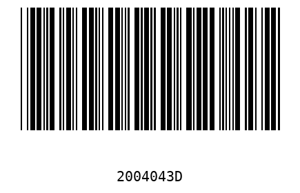 Barra Código 2004043