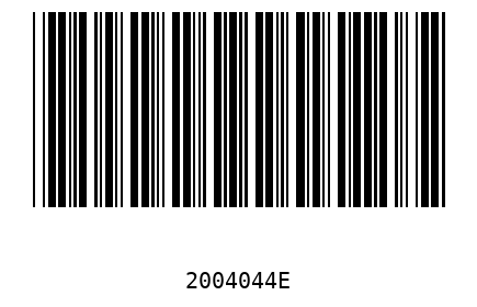 Barra Código 2004044