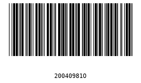 Barcode 20040981