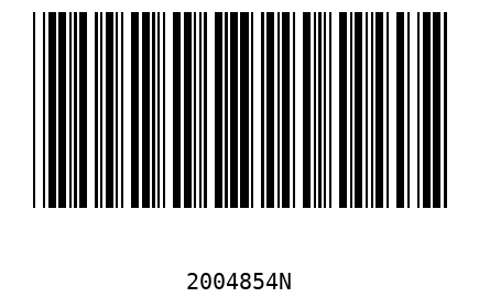 Bar code 2004854