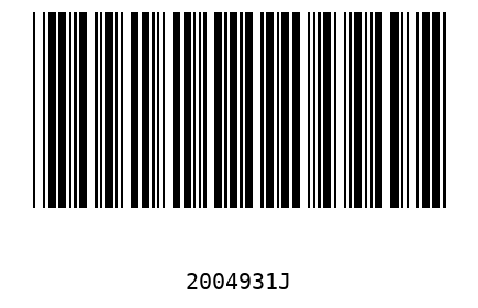 Bar code 2004931
