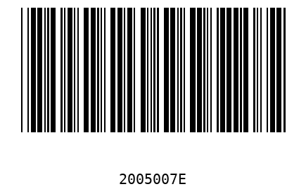 Bar code 2005007