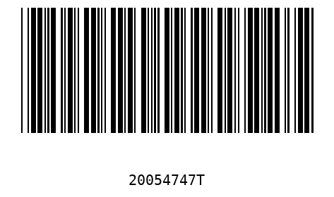 Barcode 20054747