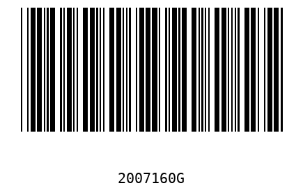 Bar code 2007160
