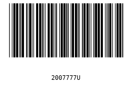 Barra Código 2007777