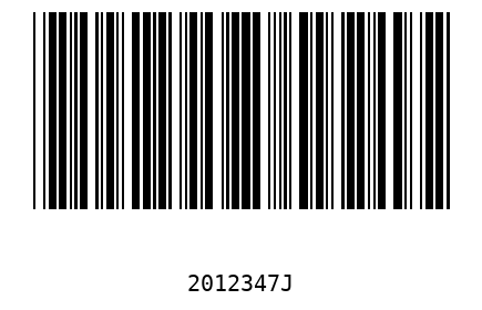 Bar code 2012347