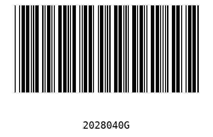 Barcode 2028040