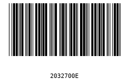 Barra Código 2032700