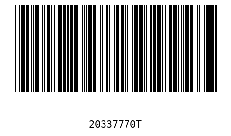 Barra Código 20337770