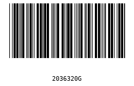 Barcode 2036320