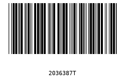 Bar code 2036387
