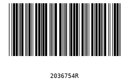 Barcode 2036754