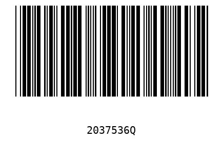 Barcode 2037536