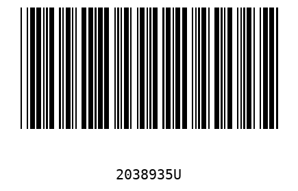 Barcode 2038935