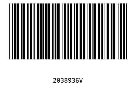 Barcode 2038936
