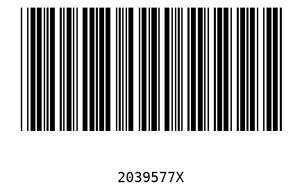 Barcode 2039577