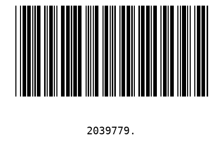 Barcode 2039779