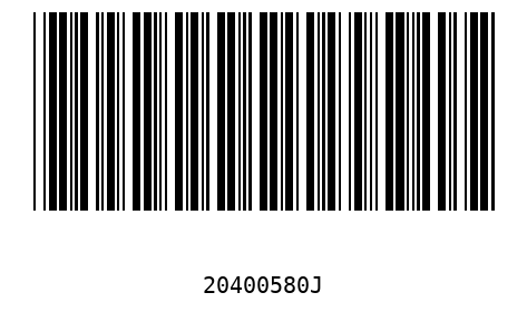 Barcode 20400580