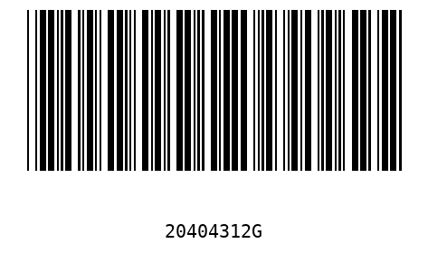 Barcode 20404312